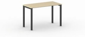 Stôl Square s čiernou podnožou 1200 x 600 x 750 mm, breza