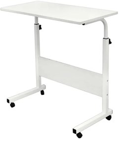 Mobilný stolík pod notebook, tablet alebo knihu 80 x 40 cm biela