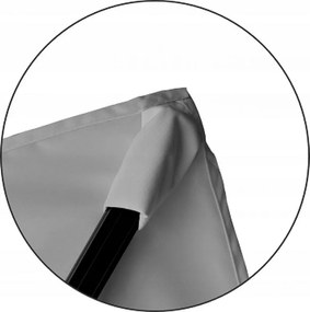 Záhradný slnečník s ochranným obalom MINI ROMA 250 x 250 cm sivý