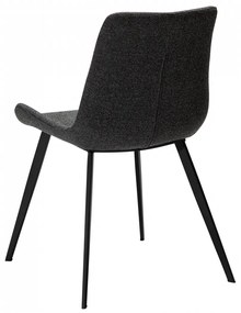 HYPE ČALÚNENÁ STOLIČKA grey/black