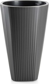 PLASTOVÝ KVETINÁČ MORA 39X61 CM ANTRACITOVÁ
