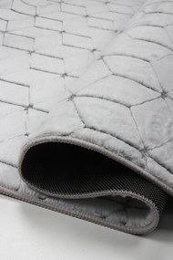 Koberec Rabbit 3D Carving GREY/WHITE 2 rozmery koberec: 160x220 cm