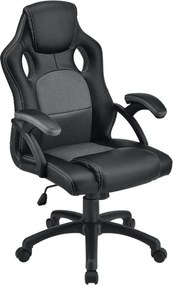 Ergonomická kancelárska stolička, čierna, polohovateľná opie