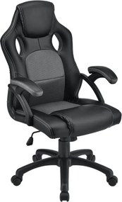 Ergonomická kancelárska stolička, čierna, polohovateľná opie