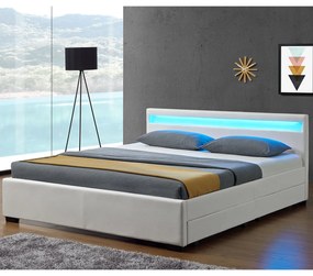InternetovaZahrada - Čalúnená posteľ Lyon 140 x 200 cm - biela
