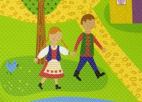 Koberce Breno Kusový koberec Dwinguler Rozprávková krajina, viacfarebná,130 x 190 cm