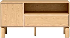 TV skrinka CAJA dub bookmatch 120 cm