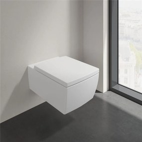 VILLEROY &amp; BOCH Memento 2.0 WC sedátko s poklopom, s funkciou QuickRelease a Softclosing, Stone White, 8M24S1RW