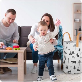 Kôš na hračky Nukido - biely