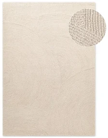 Ručne tkaný vlnený koberec vo svetlo prírodnej farbe 80x150 cm Eleni Natural White – Hanse Home