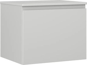 Mexen Orio, kúpeľňová skrinka 60 cm s hornou časťou, 1 zásuvka, sivá matná, 91A10-06047-1-BFC62