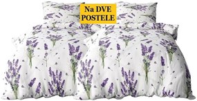 Obliečky Levandula Bavlna 2x70x90 2x140x200 cm