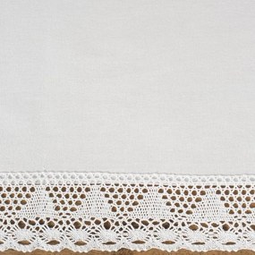 Dekorstudio Biely behúň na stôl s čipkou NATALY Rozmer behúňa (šírka x dĺžka): 40x140cm