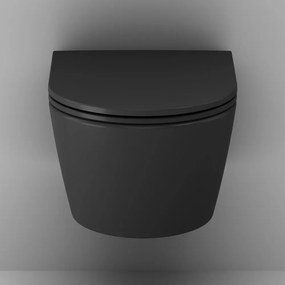 Závesné WC AM.PM Func CFA1700MBSC bezokrajové, so sedadlom Microlift, čierne