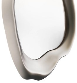 Dekorativní nástěnné zrcadlo Leonardo 60x90 cm šedo-béžové