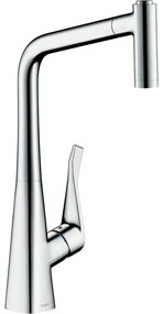 HANSGROHE Metris M71 páková drezová batéria Eco s vyťažiteľnou sprškou s prepínaním, 2jet, výška výtoku 319 mm, chróm, 14780000