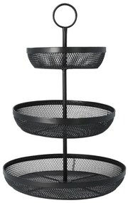 Košík GRIDIO trojposchodový čierny SS22 814445