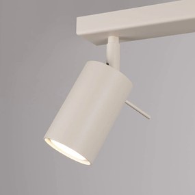 Sollux Lighting Bodové svietidlo Ring, 3x béžové kovové tienidlo, (možnosť polohovania)