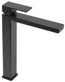 Vysoká umývadlová batéria SAT Vision bez výpuste čierna matná SATBSVI285C, 1 ks