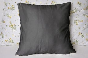 Polášek Jednofarebná obliečka na vankúš Jersey - Tmavošedá | 50 x 50 cm