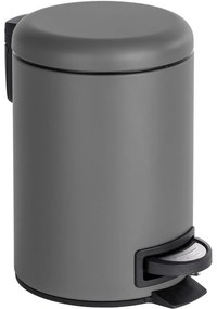 Wenko Pedálový odpadkový kôš Leman 3 l, sivá, 3 l