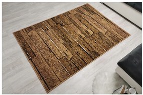 Sindbad MÄKKÝ KOBEREC 120X170 CM NEW IDEA DOSKY HNEDÉ 3186B55 POD STOLÍK DO OBÝVAČKY