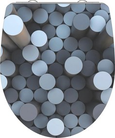 Eisl Sanitär WC sedadlo Duroplast Soft Close Round Dips High Gloss 82593