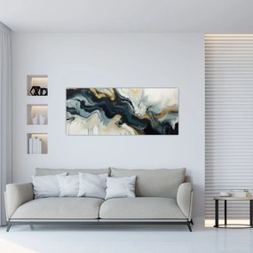 Obraz - Mramorovaná kresba (120x50 cm)