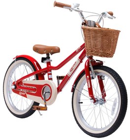 Detský bicykel Lovely City 16" s košíkom RoyalBaby RB16B-38 - červený