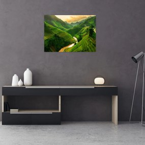 Obraz - Ryžové terasy Mu Cang Chai (70x50 cm)