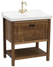 Kúpeľňová skrinka s umývadlom Naturel Country 79,5x85x53 cm palisander COUNTRY80ZPA, 1 ks