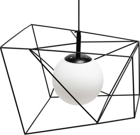 Toolight Toolight, závesná stropná lampa 1xE27 APP1022-1CP, čierna-biela, OSW-06112