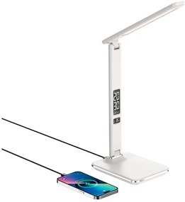 Immax 08966L- LED Stmievateľná lampa s bezdr. nabíjaním KINGFISHER 8,5W/230V biela