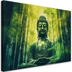 Gario Obraz na plátne Budha v bambusovom lese Rozmery: 90 x 60 cm