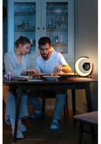 Immax 08981L- LED RGBW stmievateľná stolná lampa s budíkom PEACOCK LED/20W/5V US