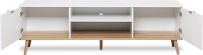 TV skrinka Göteborg, biela / dub sonoma