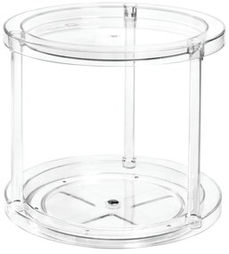 Okrúhly otočný dvojposchodový podstavec na dózy iDesign The Home Edit, ⌀ 24,1 cm