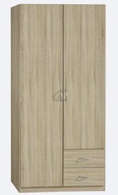 Šatníková skriňa Case, 91 cm, dub sonoma