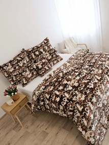 Predĺžené obliečky mikroplyš Exclusive - Mývalia invázia 140 × 220 cm, 70 x 90 cm