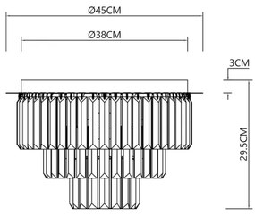 Stropné svietidlo MILANO 6xE14/40W/230V zlatá