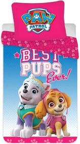 Obliečky do detskej postieľky Tlapková patrola - Paw patrol - motív Best Pups Ever! - 100% bavlna - 100 x 135 cm + 40 x 60 cm