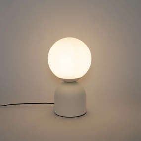 Stolná lampa Hotel Chic béžová s opálovým sklom - Pallon Trend