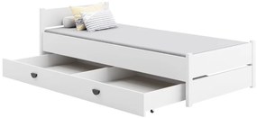 JEDNOLÔŽKOVÁ POSTEĽ MONTY 90x200 S MATRACOM A ROŠTOM + ÚLOŽNÝ PRIESTOR