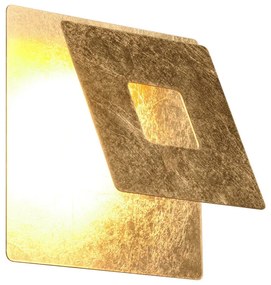 LED nástenné svietidlo v zlatej farbe Leano – Trio