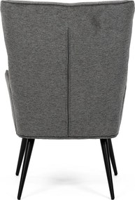 Relaxačné kreslo 315 GREY2, tmavosivá