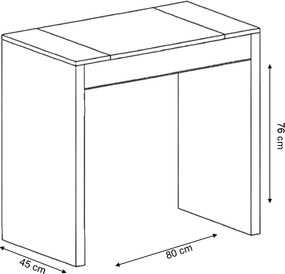 Stolík na kozmetiku Yolu biely