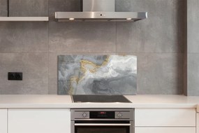 Sklenený obklad do kuchyne Kameň z mramoru škvrny 125x50 cm