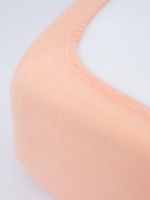 Froté plachta 140 × 200 cm - lososová