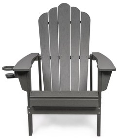 Sivé plastové záhradné kreslo Adirondack – Bonami Selection