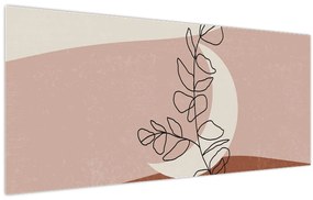 Obraz - Boho listy N⁰2 (120x50 cm)